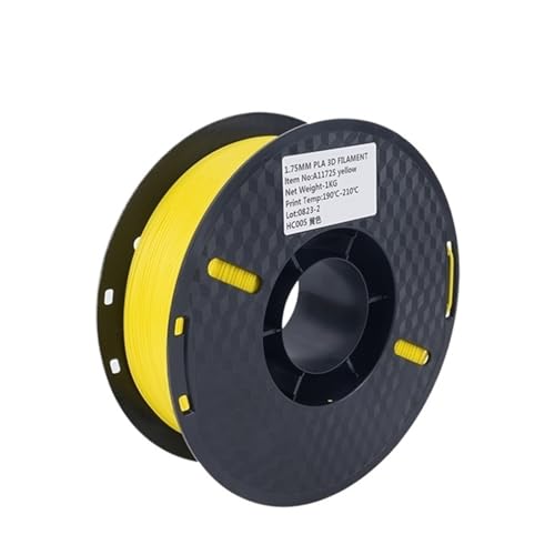 3D Drucker Filament, 3D-Drucker PLA-Filament 1 kg 1,75 mm, 3D-Druckmaterial abbaubarer umweltfreundlicher Kunststoff Standard 1 Rollen(Yellow) von HPHPH