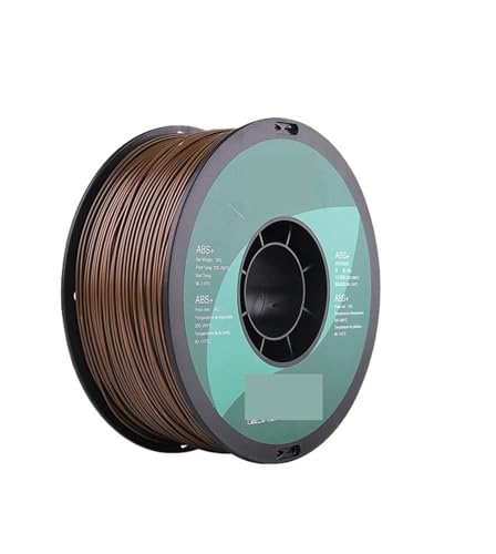 3D Drucker Filament, 3D-Druckerfilament 1,75 mm 1 kg ABS+ 3D-Kunststoff-Druckfilament, 2,2 Pfund Spule 3D-Druckmaterial for 3D-Drucker(Brown) von HPHPH