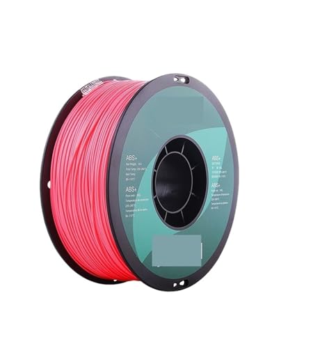 3D Drucker Filament, 3D-Druckerfilament 1,75 mm 1 kg ABS+ 3D-Kunststoff-Druckfilament, 2,2 Pfund Spule 3D-Druckmaterial for 3D-Drucker(Pink) von HPHPH