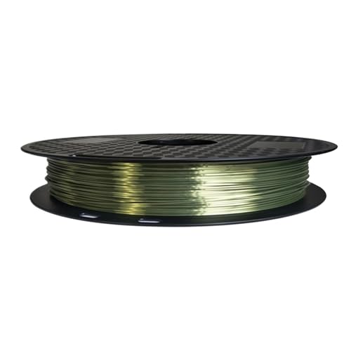3D Drucker Filament, PLA-3D-Drucker-Filament, 1,75 mm, Seidensilber, Gold, 250 g/500 g/1 kg, glänzendes 3D-Druckmaterial mit metallischem Gefühl, seidig glänzendes Filament(Bronze 1Kg) von HPHPH