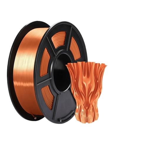 3D Drucker Filament, SILK PLA-Filament 1,75 mm 1 kg, SILK Rainbow 3D-Druckerfilament for FDM-Hochglanz-3D-Druckmaterialien(SILK Red Copper) von HPHPH