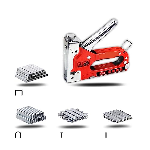 4 In 1 Hefter Möbel Heavy Duty Tacker Bau Hefter for Holz Edelstahl Metall Hand Werkzeug Nagel Pistole(1 UK) von HPHPH