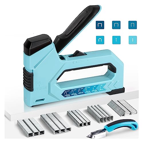 6-in-1-Nagelpistole, robuste Polsterhefter-Nagelpistole mit 4000 Heftklammern, manuelle Nagler-Tackerpistole for Heimwerker von HPHPH