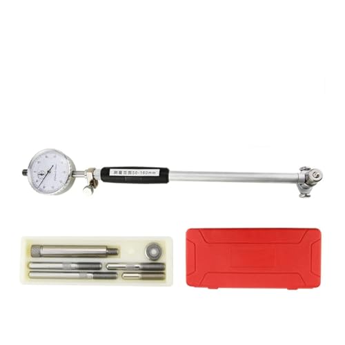 Bohrung Messuhr Messstab Innendurchmesser Messuhr Mikrometer Holzbearbeitung Messwerkzeug 18-35-50-160 mm für Labor Werkstatt usw(50-160mm Red Dial) von HPHPH