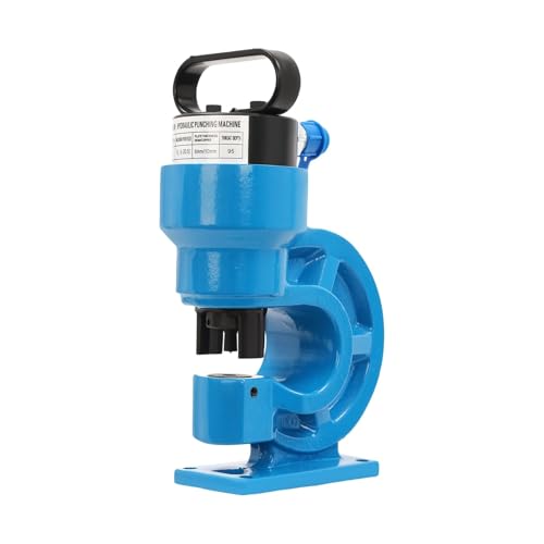 CH-60 Hydraulische Stanzmaschine mit 4 Stanzformen, platzsparend Hydraulisches Werkzeug(Blue) von HPHPH