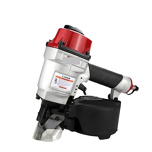 CN55 Pneumatischer Nagelpistolen-Luftnagler for Holzbearbeitungsmöbel Dachschalungswerkzeug Roulette Heavy Duty Auto Nagler von HPHPH