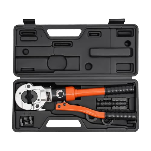 CW-1632 Manuelle Hydraulische Zan Crimpen Set 41Cr4 Material 8T/80KN Crimper Stirbt Gute Kompatibilität Anzupassen Zu Kupfer Rohr Hydraulisches Werkzeug(Gris) von HPHPH