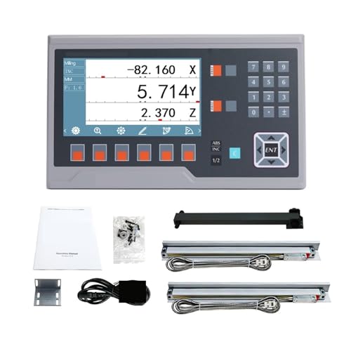 Drehbank LCD YH800-2P. Mehrsprachige digitale Digitalanzeige optischer Encoder lineare Waagen 50 mm bis 1000 mm,Digitales DRO(NEW BIG LCD DRO SET) von HPHPH
