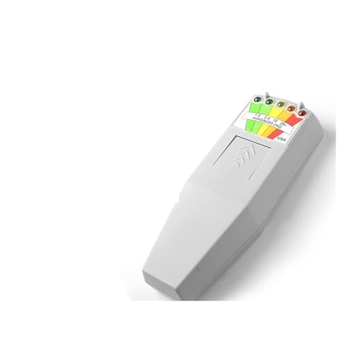 EMF Messgerät K2 Elektromagnetisches Feld EMF Zählerstrahlung Dosimeter-Detektor tragbar EMF Magnetfeldmonitor 5 LED Meter(White no battery) von HPHPH