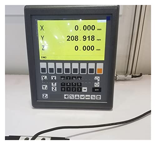 ES-12B 3 Axis digitales Auslesenmühlen-Drehmaschine 3-Achsen-System und 3 Stück GS10. Digitaler linearer Maßstab for Drehfräsen,Digitales DRO von HPHPH