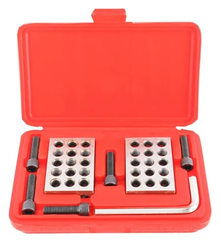 Endmaß 23 Löcher 1-2-3" 25-50-75mm Blöcke Präzisionsmessgerät Mit Schraubenschlüssel Parallelblocksatz(1-2-3 INCHWRENCH) von HPHPH