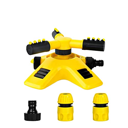 Gartenschlauch Automatischer Garten-Rasensprinkler 360-Grad-Rotations-Yard-Garten-Wassersprinkler for große Flächenabdeckung Bewässerungswassersprüher(Set 1) von HPHPH
