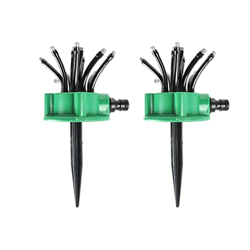 Gartenschlauch Bewässerung Nudelkopf Flexible 360 ​​Grad Wassersprinkler Sprühdüse Rasen Garten Bewässerung Sprinkler Bewässerungsspray(2PCS) von HPHPH