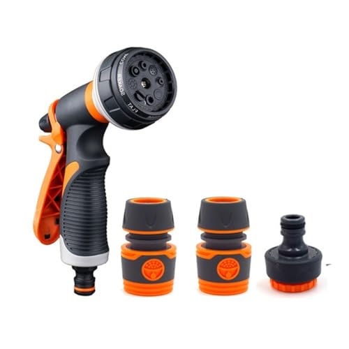 Gartenschlauch Sprührasenbewässerung Multifunktions-Autowaschanlage Hochdruck Langlebige Handwerkzeuge Schlauch Sprinkler Düse Garten(Combination B) von HPHPH