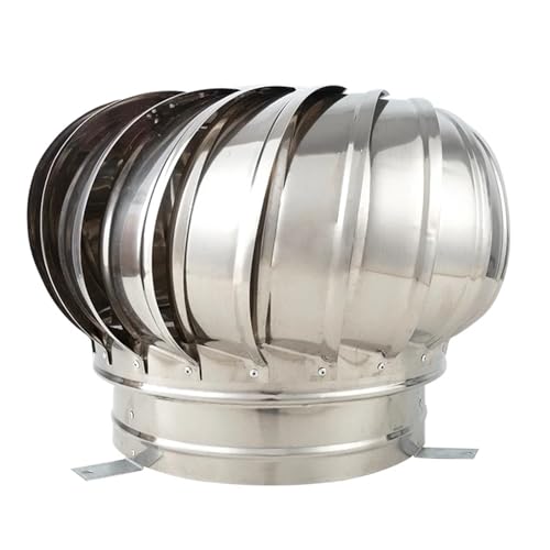 HPHPH Dachentlüftung 304 Edelstahl Dachventilator Wind s Air Vent Dachbodenventilator 110mm 150mm 200mm Pipefit Dachlüfter(100) von HPHPH