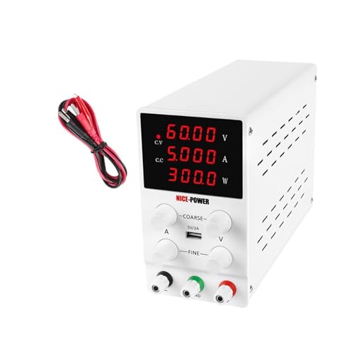 HPHPH Labornetzteil DC Labor 6. 0V 5A. Regulierte einstellbare Stromversorgung 3 0V 10A. Spannungsregler Stabilisator Switching Bank Source(Pink) von HPHPH