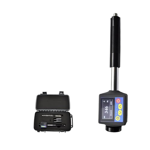 Härteprüfer, Portable 6-in-1-Metallhärtester-Tester-Detektor-Stahlguss-Eisen-M-Old Castings unterstützen mehrere HL, HV, HRC, HRB, HB, HS Standard eins(Metal tester-grey) von HPHPH