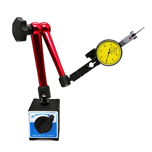 Heißer Messuhr + große Universal Magnetische Stand Basis Halter 0,8mm Zifferblatt/10MM Zifferblatt Test Komparator for ausrüstung Kalibrierung für Labor Werkstatt usw(2pcs set A) von HPHPH