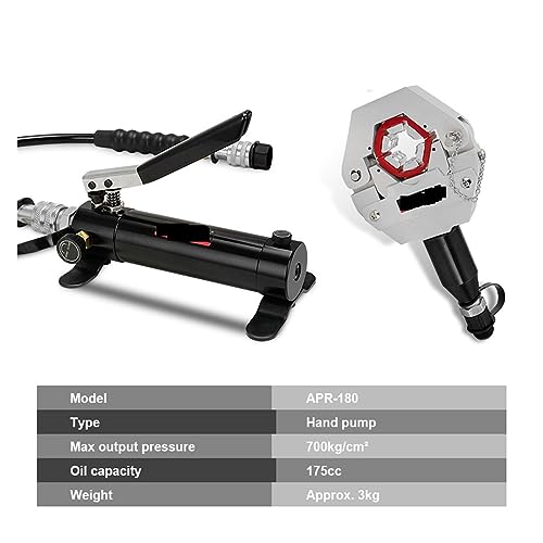 Hydraulischer Schlauch-Crimper, manueller A/C-Schlauch-Crimper-Satz, Klimaanlagen-Reparatur, Hand-Schlauch-Crimp-Werkzeug Hydraulisches Werkzeug(APR-7842AwithAPR-180) von HPHPH