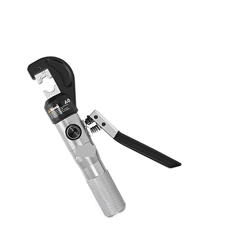 Hydraulisches Crimpwerkzeug mit Kabelschere, Drahtkabelschuh-Kabelschuh-Crimper APR-70 mit 9 Paar Matrizen, Crimpbereich 4–70 mm2 Hydraulisches Werkzeug(Noir) von HPHPH