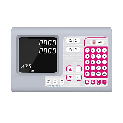 Komplette 2-Achse groß LCD Digitales Anzeigensatzsatz und 2 PCS 5U. Linearer Glaswaagen linearer optischer Lineal for Mühlendrehmaschine,Digitales DRO(One Piece Display) von HPHPH