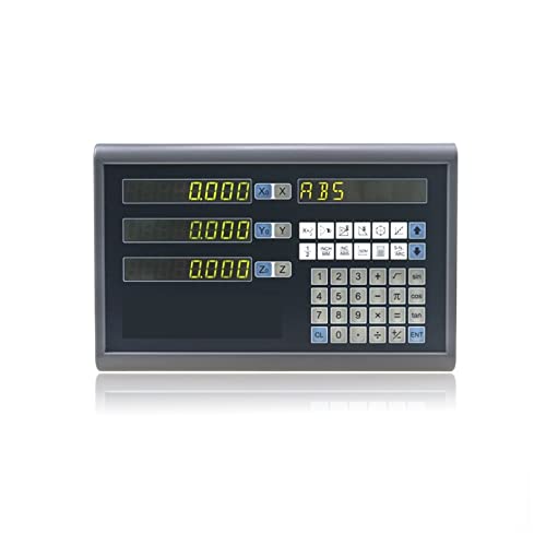 Komplette 3-Achsen-Kit/Einheit/Set Digital-Anzeige mit 3 Stck 5U lineare Waagen/Encoder/Sensorabmessungen for Fräsen/Drehmaschinen,Digitales DRO(One Piece display) von HPHPH