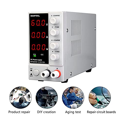 Labornetzteil DC Labor 3. 0V 10A. Mini-Umschaltung regulierter Labor einstellbarer Gleichstromversorgung mit Stabilisator-Leistungsanzeige 6 0V 5A. Bench Power. für DIY, labor netzteil(30V 10A) von HPHPH