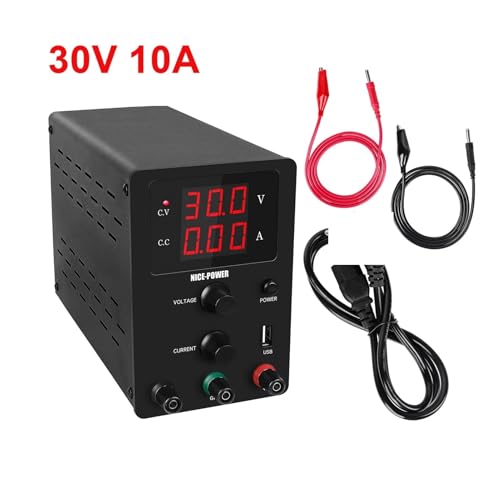 Labornetzteil DC Laborschaltstromversorgung 0F einstellbar 3 0V 10A 48V 36V 24V 12V 120-V 3A 5A Spannungsreglerstabilisator. für DIY, labor netzteil(3 Digits 30V 10A) von HPHPH