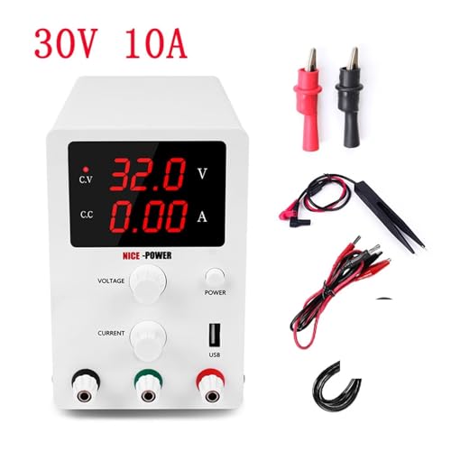 Labornetzteil Hochpräzise Spannung regulierter Laborstromversorgung 3 0V 10A. Switch-Bench-Netzteil versorgt einstellbare Spannung und Strom für DIY, labor netzteil(R-SPS3010W) von HPHPH