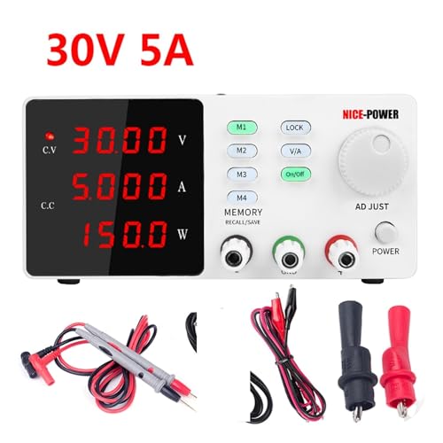 Labornetzteil KA3005D. Präzision einstellbar digital programmierbar DC Stromversorgung Laborschalter Netzteil LABOR 30V 5A 10A 60V für DIY, labor netzteil(SPPS-S305) von HPHPH