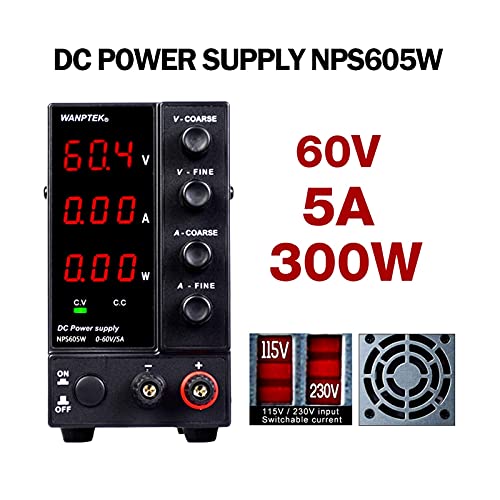 Labornetzteil Labor DC Stromversorgung einstellbar regulierter Schaltnetzteil Variable Bankquelle 3 0V 10A. Spannungsumwandler für DIY, labor netzteil(NPS605W0.1V0.01A) von HPHPH