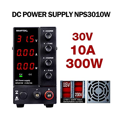 Labornetzteil Nps3010w. Laborschalter DC-Stromversorgung 3 0V 10A. Einstellbare Spannungsstabilisator regulierter Stromversorgung Bankquelle für DIY, labor netzteil(U-K) von HPHPH