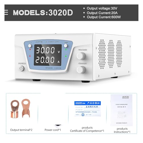 Labornetzteil Wanptek High Power 30 0V 3A Einstellbare Labor-Stromversorgung Bank Quelle Digital-Schaltnetzteile Spannungsstromstabilisator für DIY, labor netzteil(30V 20A,110) von HPHPH