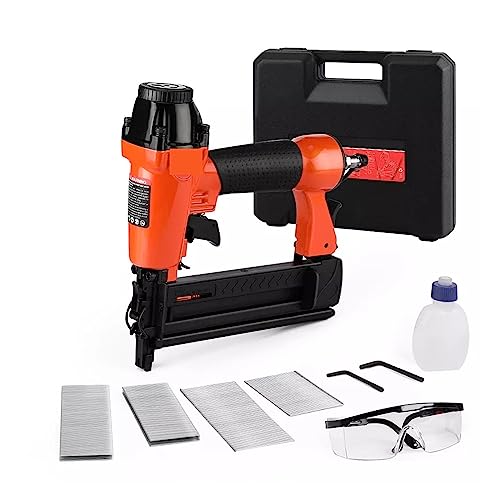 Luftnagelpistole Möbel Brad Nagler Druckluftpistole Holzrahmen Hefter Druckluftwerkzeug Elektrowerkzeuge mit 400 Stück Heftklammern Luftnagelpistole Möbel Brad Nagler Druckluftpistole Holzrahmen Hefter Druckluftwerkzeug Elektrowerkzeuge mit 400 Stück Heftklammern von HPHPH