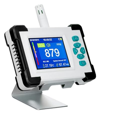 Luftqualität Messgerät, Luftqualitätsmonitor Tragbarer Gasanalysator CO2-Luftmonitor Hcho Pm2.5 Tvoc Feuchtigkeits-Staubpartikelmessrät für Zuhause, Küche, Büro, Auto Luftqualität Messgerät, Luftqualitätsmonitor Tragbarer Gasanalysator CO2-Luftmonitor Hcho Pm2.5 Tvoc Feuchtigkeits-Staubpartikelmessrät für Zuhause, Küche, Büro, Auto von HPHPH