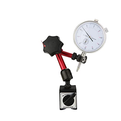Magnetischer Ständer, Messuhr, Messsonden, Messuhr, elektrischer magnetischer Halter, Basis, Mikrometer, Messwerkzeug, Stundenanzeige für Labor Werkstatt usw(10mm and Stand A) von HPHPH
