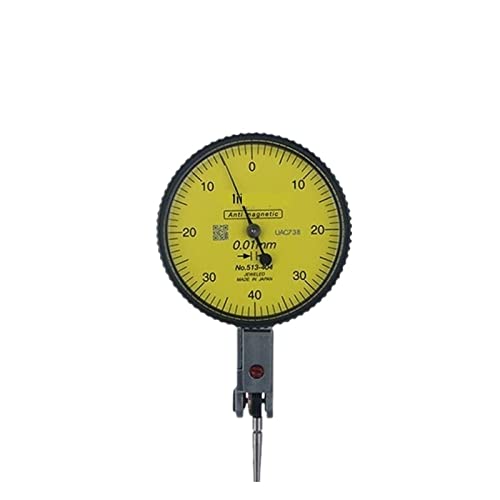 Messuhr 513-404 Analoghebel Tischmessuhr Genauigkeit 0,01 Bereich 0-0,8 mm Durchmesser 38 mm 32 mm Messwerkzeuge für Labor Werkstatt usw(25mm) von HPHPH