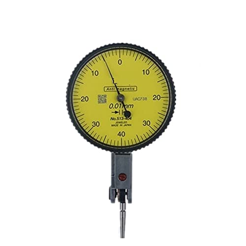 Messuhr 513-404 Analoghebel Tischmessuhr Genauigkeit 0,01 Bereich 0-0,8 mm Durchmesser 38 mm 32 mm Messwerkzeuge für Labor Werkstatt usw(38mm) von HPHPH