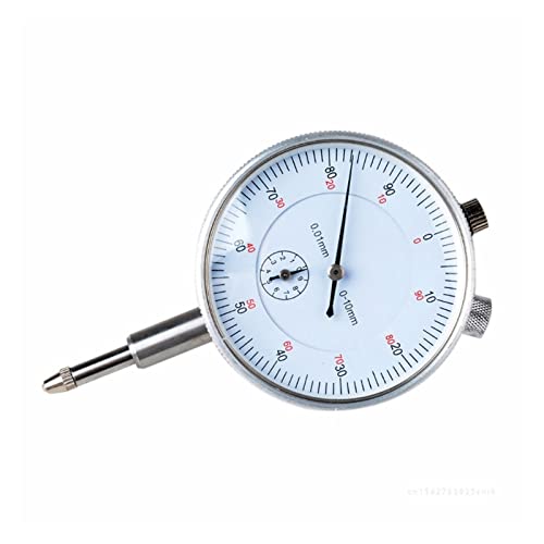 Messuhr-Prüfgerät, Messuhr, 0–10 mm, Messinstrument, 0,01 mm Genauigkeit, Metall for Präzisionswerkzeug für Labor Werkstatt usw Messuhr-Prüfgerät, Messuhr, 0–10 mm, Messinstrument, 0,01 mm Genauigkeit, Metall for Präzisionswerkzeug für Labor Werkstatt usw von HPHPH