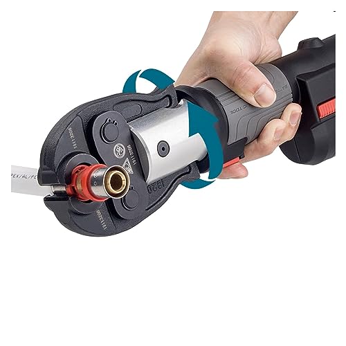 Mini-Akku-Rohr-Crimpwerkzeuge for Sanitärsysteme, Rohrpresswerkzeug for Kupferanschlüsse und mehrschichtige Pex-Rohre Hydraulisches Werkzeug(Any 3 types of dies) von HPHPH