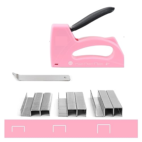 Nagelpistole for Holzbearbeitung, leichter Polsterhefter mit 1600 Stück JT21 Heftklammern for Heim-DIY-Dekoration(With 1600pcs Staples-01) von HPHPH