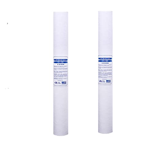 Osmoseanlage 2 Stück 20 ZOLL PPF/SEDIMENT WASSERFILTERKARTUSCHE Wasseraufbereiter Frontfilterkartusche Aquarium for UMKEHROSMOSE(2pcs 1 Micron) von HPHPH
