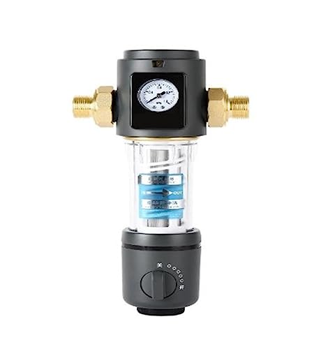 Osmoseanlage Trinkwasser, Vorfilter-Reinigungsapparat, Spin-Down-Sedimentwasserfilter for das ganze Haus, zentrales Vorfiltersystem mit Rückspülung, Edelstahlgewebe,Wasserfilter(DN20) von HPHPH