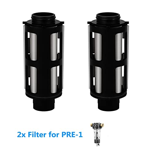Osmoseanlage Vorfilter Spin-Down-Sedimentfilter for das ganze Haus Zentrales Vorfiltersystem Wiederverwendbarer Wasserfilter Fängt Rost, Staub und Sand auf(2xFilter replacement) von HPHPH