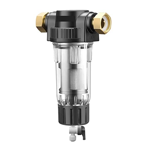 Osmoseanlage Vorfilter Spin-Down-Sedimentfilter for das ganze Haus Zentrales Vorfiltersystem Wiederverwendbarer Wasserfilter Fängt Rost, Staub und Sand auf(Host and Filter) von HPHPH