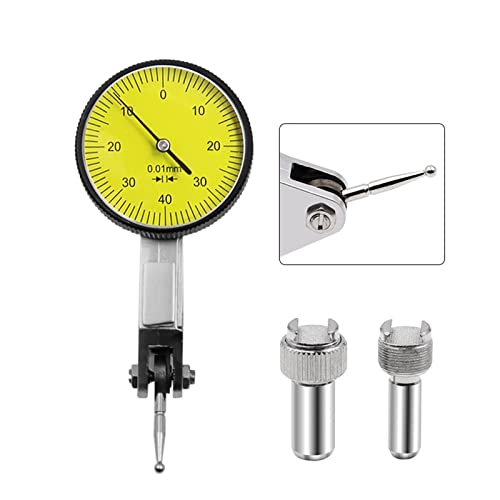 Präzise Messuhr, Prüfanzeige, metrisch, mit Schwalbenschwanz-Schienenmontage, 0–4 0,01 mm, Messgerät für Labor Werkstatt usw Präzise Messuhr, Prüfanzeige, metrisch, mit Schwalbenschwanz-Schienenmontage, 0–4 0,01 mm, Messgerät für Labor Werkstatt usw von HPHPH