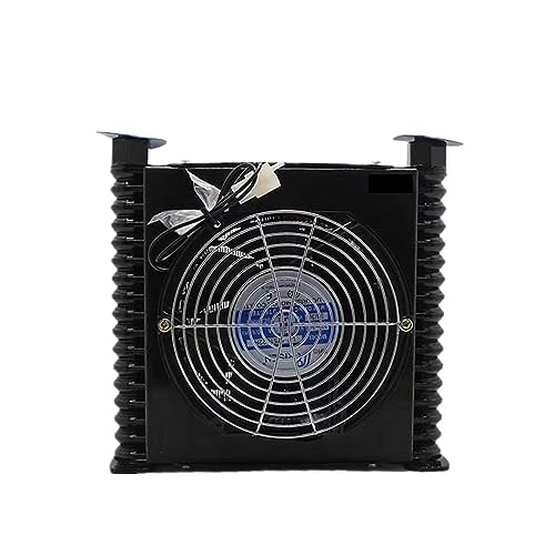 Radialventilator, AJ0510T-CA 10L/Min Hydraulikkühler Luftgekühlter Ölkühler-Wärmetauscher for CNC-Hydrauliksystem for VP20 VP30 Vane Pumb(AJ0510T-CA,DC24V) von HPHPH