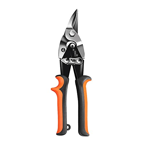 Rohrschneider, Metallblech Schneideschere, PVC-Rohrschneider, professionelle Industrieschere Eisenschere Mehrzweckschere Zinn-Snips(Left Cut(L)) von HPHPH