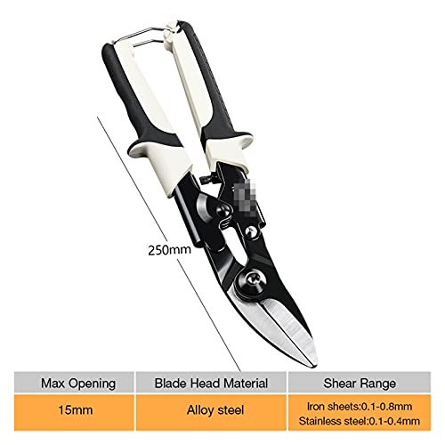 Rohrschneider, Tin Snip Eisen Schere, Blechschere Schneiden 45 Grad-Winkel PVC-Rohrschneider Professionelle Industriearbeits(250mm) von HPHPH