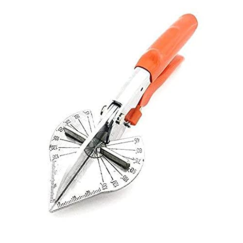 Rohrschneider, Winkelschere 45-120 Grad, Gehrungsschneider Handschere Multifunktional PVC PE. Plastikrohrschere for Hausarbeit Klempnerarbeiten(Orange) von HPHPH